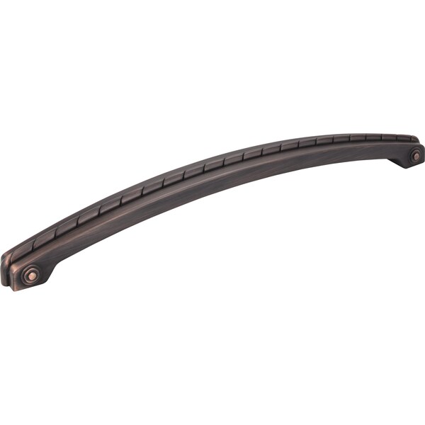Jeffrey Alexander 12" Center-to-Center Brushed Oil Rubbed Bronze Rope Rhodes Appliance Handle Z260-12DBAC - main